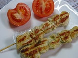 Brochettes de dinde en marinade