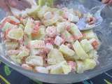 Salade de pommes de terre au surimi