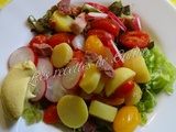 Salade tiède de jambonneau aux pommes de terre