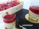 Pintxos sucré - Pana cotta chocolat blanc, coulis de fraises au piment d’Espelette aoc