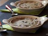 Clafoutis sans oeuf et sans gluten au thé matcha, aux cerises et à l’avoine pure (vegan)