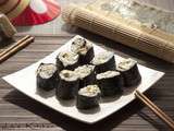 Makis au tofu à la japonaise et crème à l’ail des ours + tutoriel vidéo (vegan)