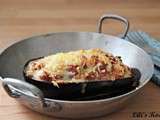 Aubergine farcie viande et scamorza fumée {confort food}