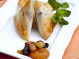 ★ Briouate au filet et foie de lapin, fruits secs et cannelle ★