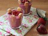 Charlotte aux fruits rouges, litchi et rose