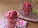 Glace à la fraise {sans sorbetière}
