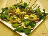 Salade verte aux coeurs d'artichaut, avocat, et asperges