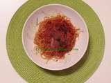 S spaghetti aux boulettes végétales