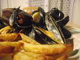 Moules au curry et frites actifry