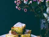 Cake chocolat blanc - the matcha - framboises