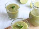 Green&Detox smoothie : pommes, kiwis, céleri, menthe, miel & épices