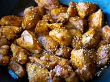 Cubes de poulet au wok à la sauce Teryaki