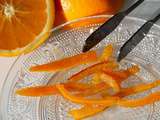 Écorces d’oranges confites au sucre