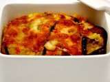 Gratin italien: prociutto, aubergines, tomates et crème de parmesan