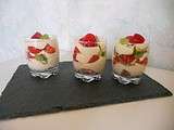 Verrines fraises kiwis