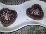 Coeur fondant au chocolat mascarpone Glaçage chocolat gingembre