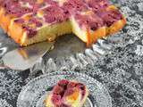Gâteau à la ricotta et aux framboises