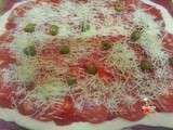 Pizza Chorizo et Olives vertes