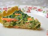 Quiche au chou kale et saumon fumé
