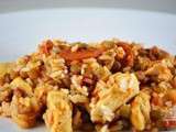 Sauté de poulet au chorizo et lentilles blondes