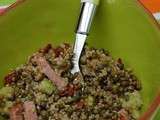 Taboulé de lentilles et quinoa