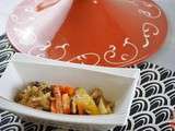 Tajine de poulet aux légumes et canneberges