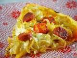 Tarte à l’oignon et chorizo