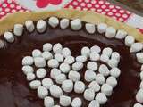Tarte au chocolat et mini chamallow