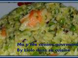 Risotto aux petits et aux gambas