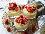 Crèmes à la vanille & fraises