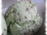 Glace menthe-chocolat sans sorbetière