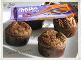 Muffins au chocolat caramel, coeur de spéculoos crunchy