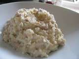 Risotto au thon à la crème au parmesan