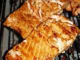 Pavés de saumon au sirop d'érable grillés au barbecue