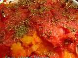 Courge butternut à la sauce tomate cuite au four