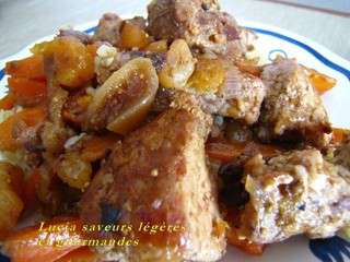 Sauté de porc au fruits secs et aux épices