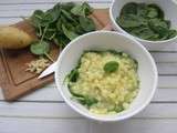 Pommes de terre façon risotto aux jeunes pousses d’épinard