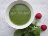 Potage de fanes de radis
