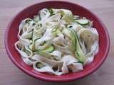 Tagliatelles aux courgettes façon carbonara
