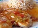Escalope en sauce piment