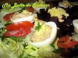 Salade et Oeufs mimosa au thon