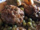 Tajine de kefta aux petits pois