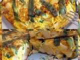 Tortilla aux poivrons vert