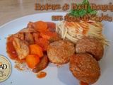 Boulettes de bœuf Bourguignonnes au cookéo - sans alcool