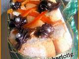 Buche facon charlotte chocolat orange