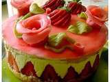 Fraisier a la creme mousseline