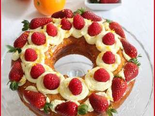 Gâteau moelleux a l’orange et crème diplomate