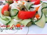 Salade grecque concombre feta