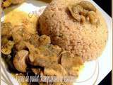 Tajine poulet champignons & Boulgour
