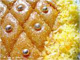 Tamina ou gateau de semoule au miel (كعكة السميد مع العسل)